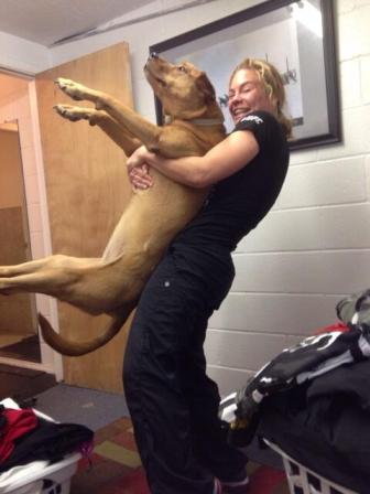 Never bet against a dog wrassler...